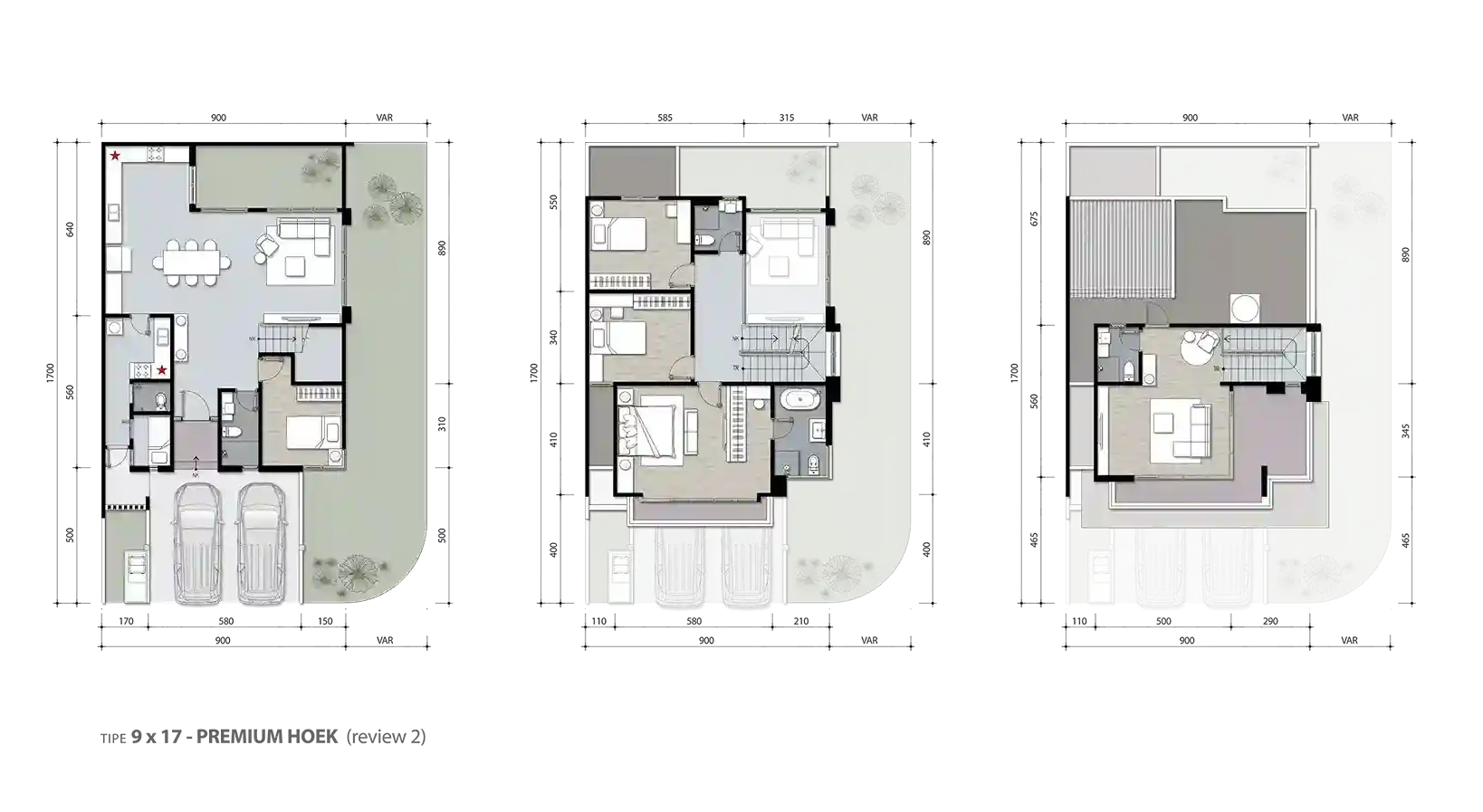 Floor plan for Aurora A Premium Hoek